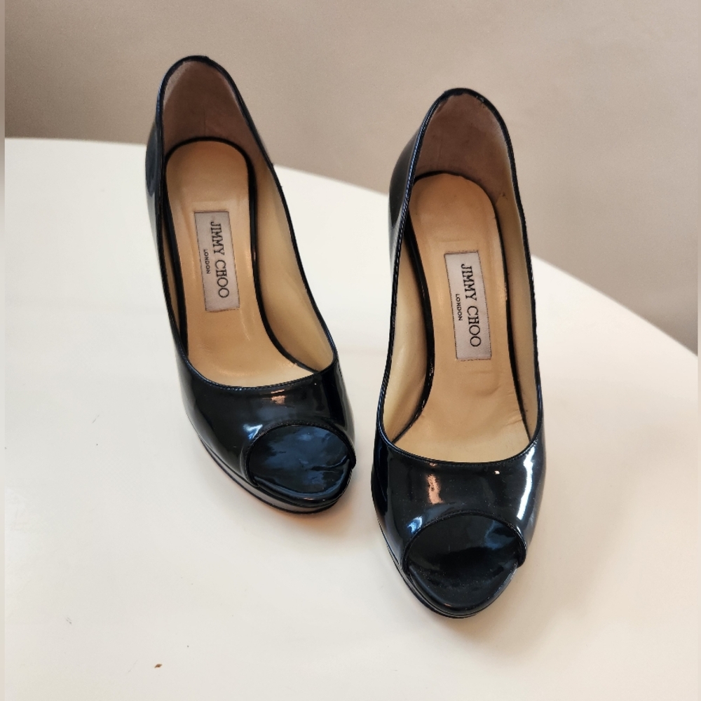 Jimmy Choo Black Patent Leather heels